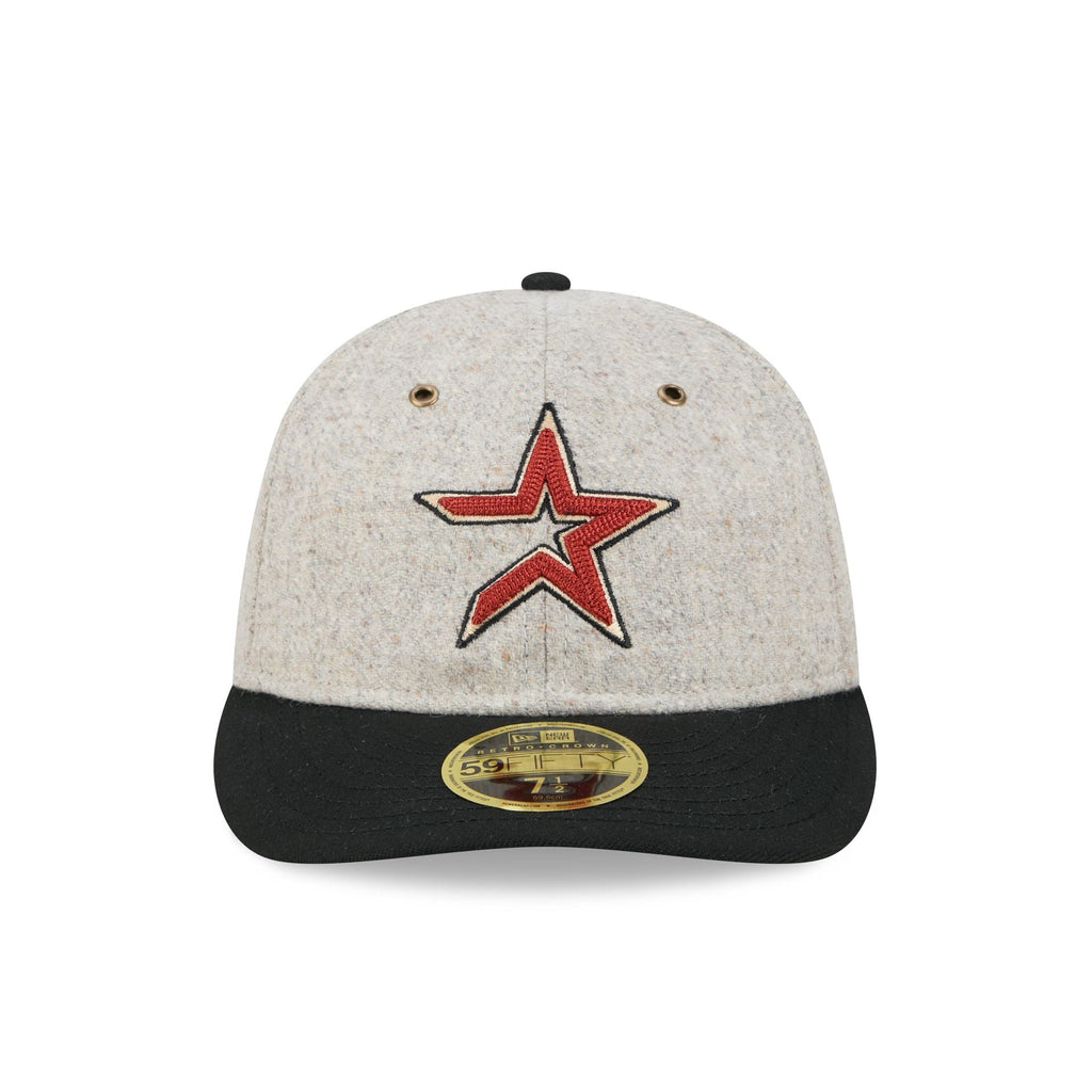 Houston Astros Moon Herringbone Retro Crown 59FIFTY Fitted Hat