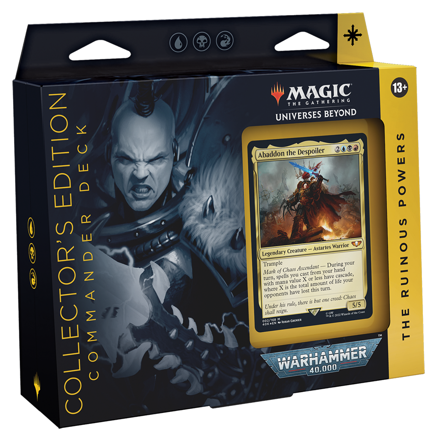 Hot Sale The Gathering - Universes Beyond: Warhammer 40.000 - Commander Deck (The Ruinous Powers - Collector's Edition)